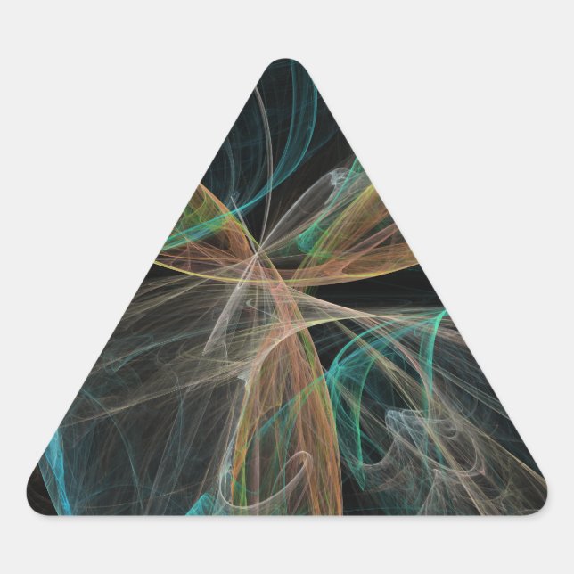 Sticker Triangulaire Fantaisie spatiale (Devant)