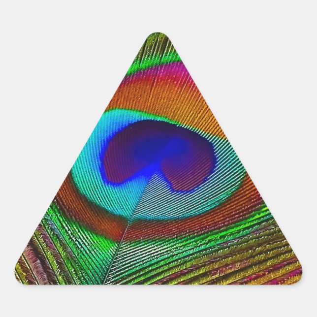 Sticker Triangulaire Feather Vibrant Copper (Devant)