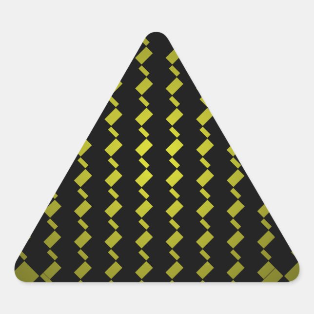 Sticker Triangulaire FengShui Fusion Army Green Black Geometry Hipster (Devant)