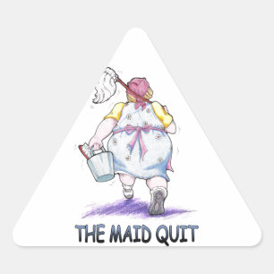Sticker Triangulaire Fermer la servante