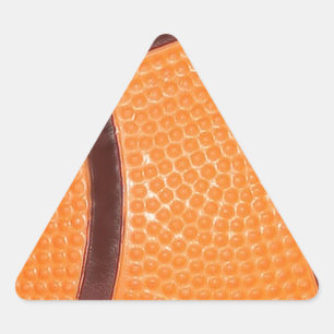 Sticker Triangulaire Fermer le basket-ball