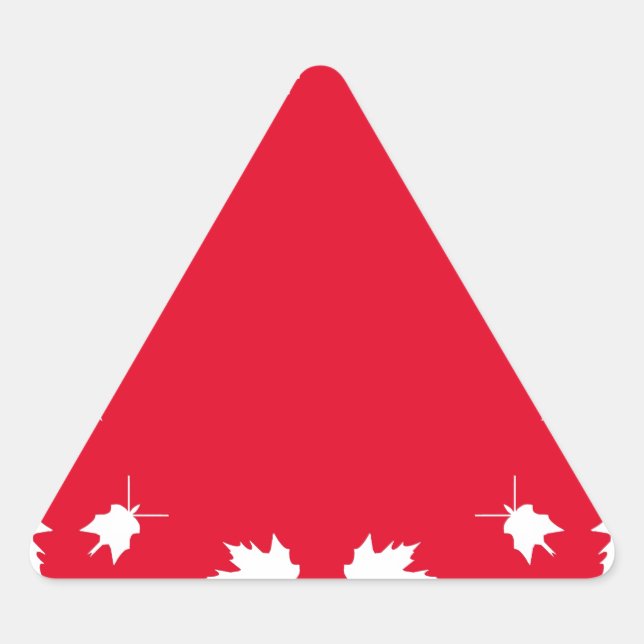 Sticker Triangulaire fête du canada (Devant)