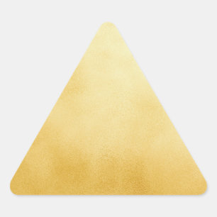 Sticker Triangulaire Feuille Dorée Faux Or