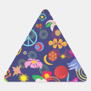 Sticker Triangulaire Floral boho