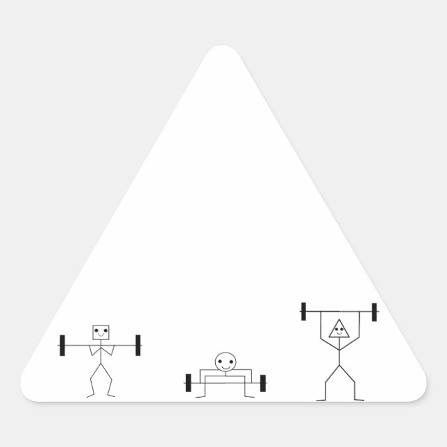 Sticker Triangulaire forme physique (Devant)