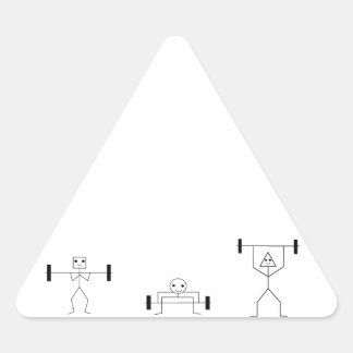 Sticker Triangulaire forme physique