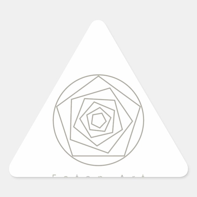 Sticker Triangulaire Foton Art Champagne (Devant)