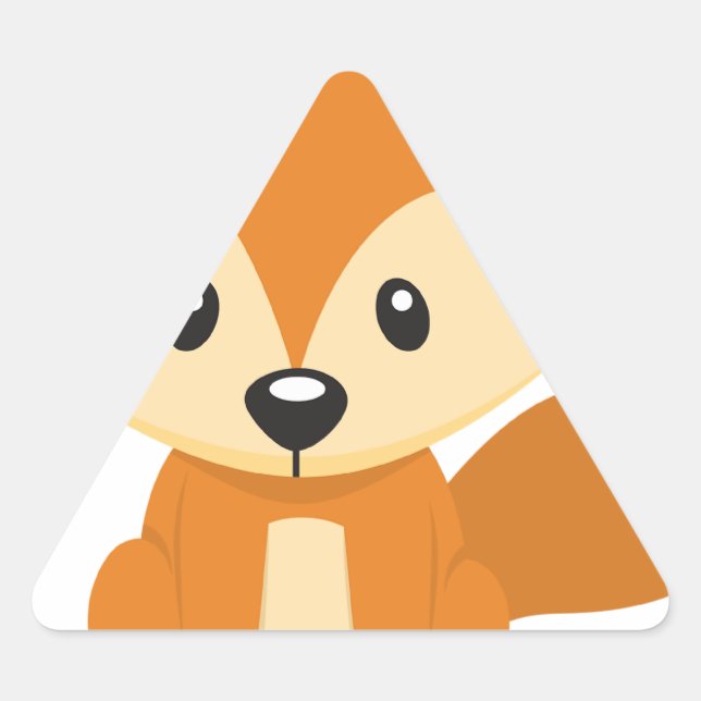 Sticker Triangulaire Foxy fox (Devant)