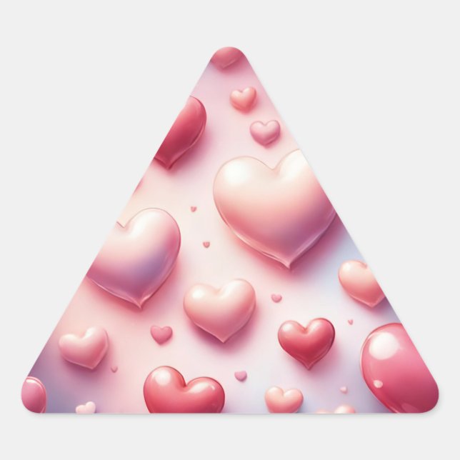 Sticker Triangulaire Frénésie cardiaque (Devant)