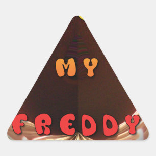 Sticker Triangulaire Fresh My Freddy Art Print