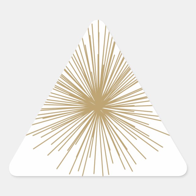 Sticker Triangulaire Gold Spoutnik Starburst (Devant)