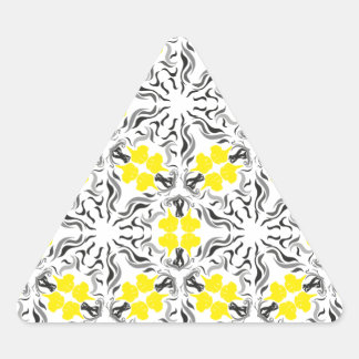Sticker Triangulaire Grands Danois noirs jaunes