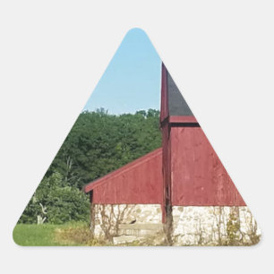Sticker Triangulaire Grange rurale