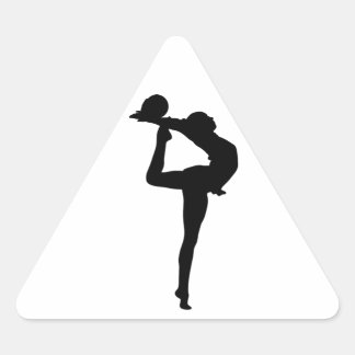Sticker Triangulaire Gymnastique rythmique Silhouette