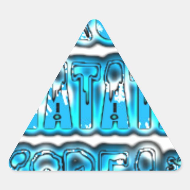 Sticker Triangulaire Hakuna Matata Corée du Sud Art Imprimer/Graphique (Devant)