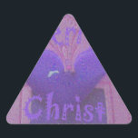 Sticker Triangulaire Hakuna Matata Merry Christmas Love Design.jpg<br><div class="desc">Hakuna Matata Merry Christmas Love Design Beautiful purple color design with a wonderful blue heart and a ting of glitter in the background. One of the special latest Hakuna Matata design this wonderful Christmas season and the amazing wonderful season. Share the love of Christmas with this personalized Hakuna Matata original...</div>