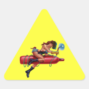 STICKER TRIANGULAIRE HARDHATZ