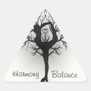 Sticker Triangulaire Harmonie et équilibre personnalisable