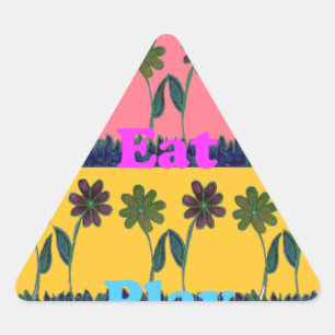 Sticker Triangulaire Harmonie florale, Bébé rose Bliss couleurs enchant