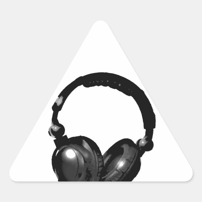 Sticker Triangulaire Headphone (Devant)