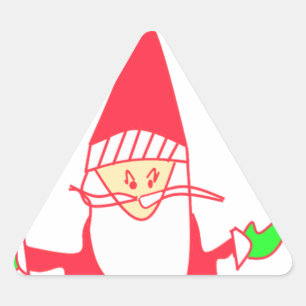 Sticker Triangulaire Ho Ho Ho Merry Christmas From Santa.png