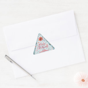Sticker Triangulaire Holiday Christmas