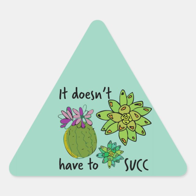 Sticker Triangulaire il n'est pas nécessaire de sucer (Devant)