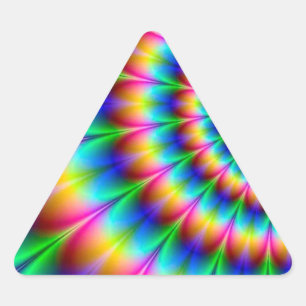 Sticker Triangulaire Illusion Spiral Optical