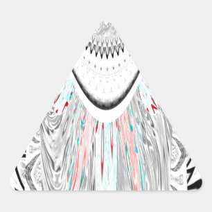 Sticker Triangulaire Illustration vectorielle de couleur cygne douce et