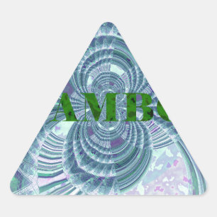 Sticker Triangulaire Impression d'art Aurora Matata