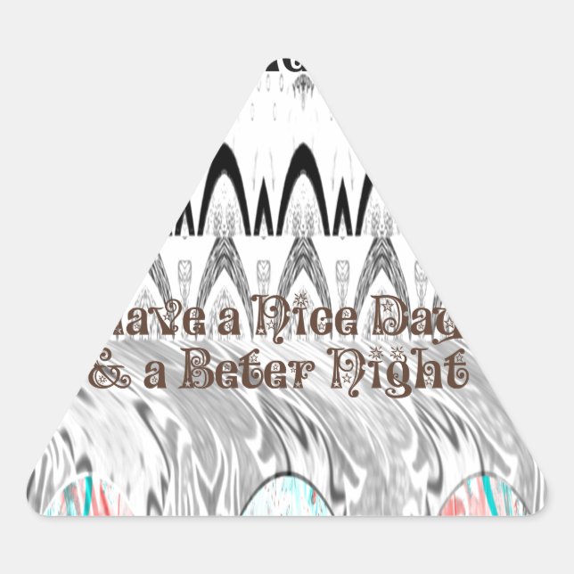 Sticker Triangulaire Impression d'art cadeau Fête des mariées (Devant)