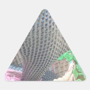 Sticker Triangulaire Impression d'art Cobra dans un panier