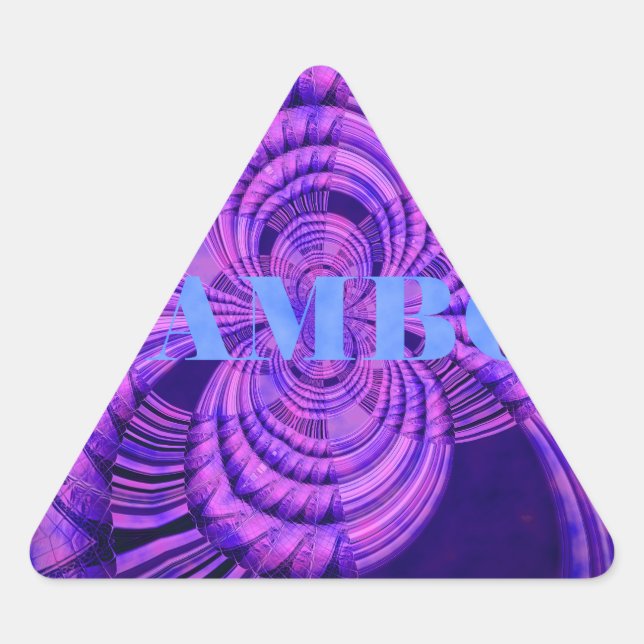 Sticker Triangulaire Impression d'art Cosmic Hakuna (Devant)