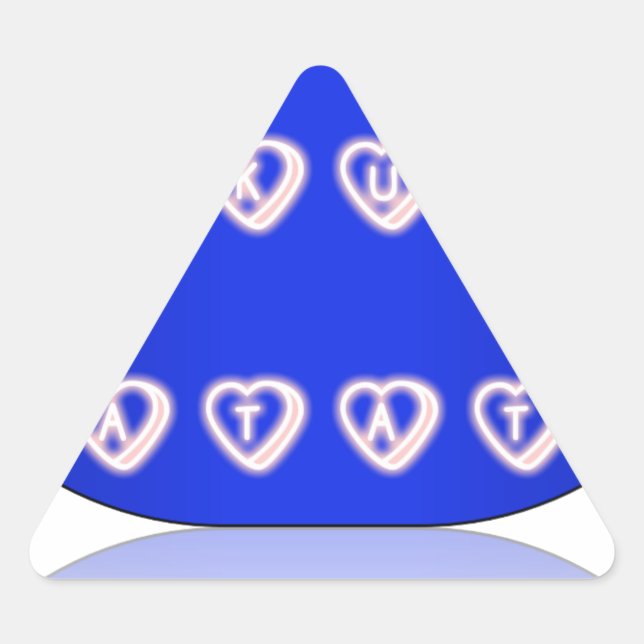 Sticker Triangulaire Impression d'art Hakuna Matata (Devant)