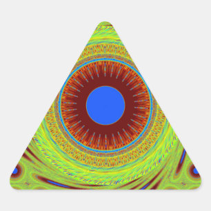 Sticker Triangulaire Impression d'art Ne t'inquiète pas sois heureux