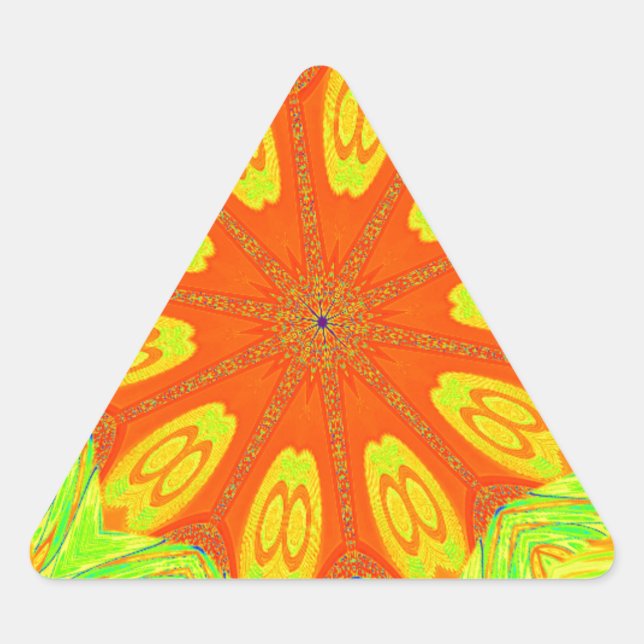 Sticker Triangulaire Impression d'art sur le motif Samba (Devant)