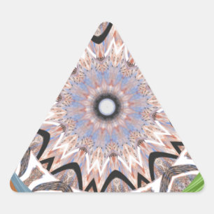 Sticker Triangulaire Impression d'art Tourbillon Africain