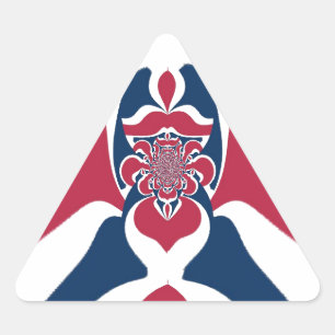 Sticker Triangulaire Impressionnant affiche d'art abstrait E.T.