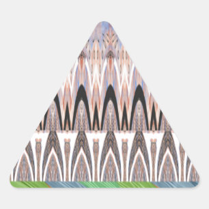 Sticker Triangulaire Impressionnant Art de motif abstrait