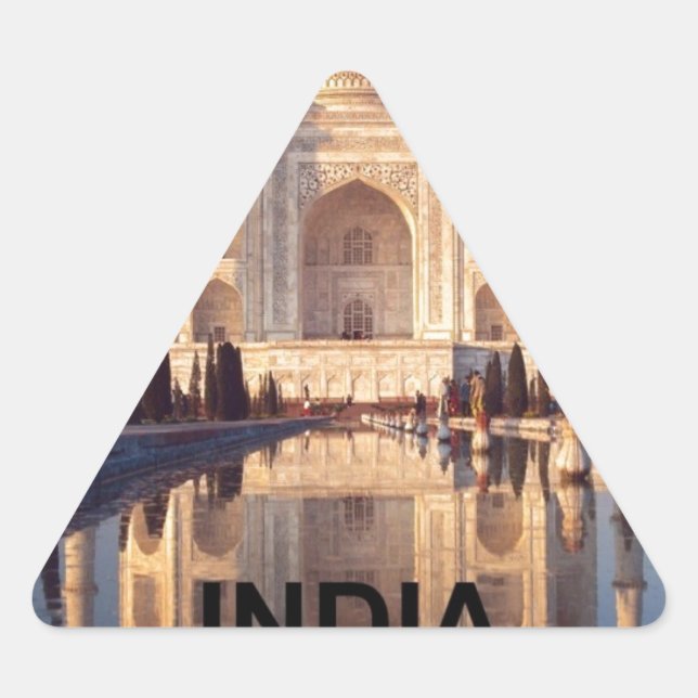 Sticker Triangulaire Inde Taj-mahal angie (Devant)