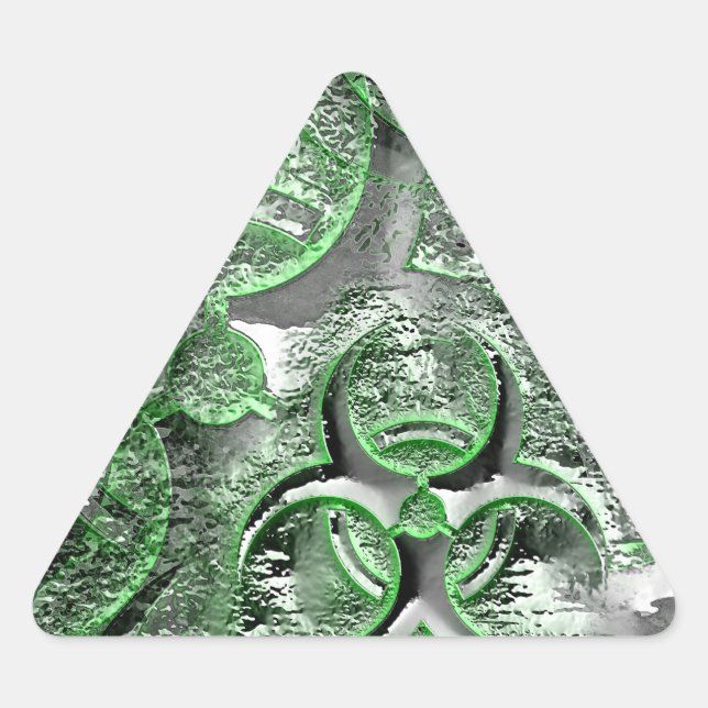 Sticker Triangulaire Indications d'avertissement toxiques, signe de dan (Devant)