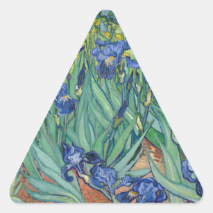 Sticker Triangulaire Irises par Van Gogh