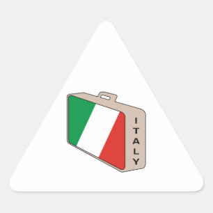 Sticker Triangulaire Italie Bagages