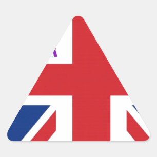 Sticker Triangulaire J'aime l'Art Print du Royaume-Uni