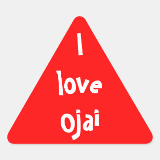 Sticker Triangulaire J'aime Ojai