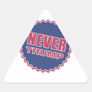 Sticker Triangulaire jamais Trump