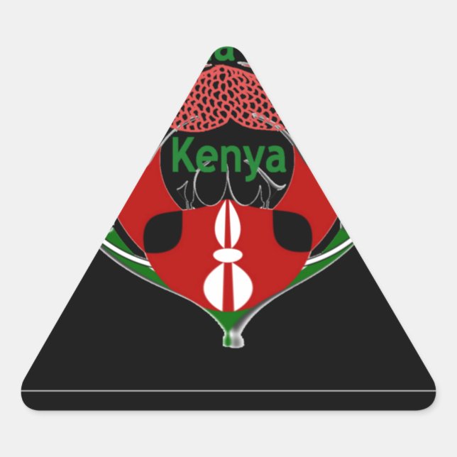 Sticker Triangulaire Jambo Kenya (Devant)