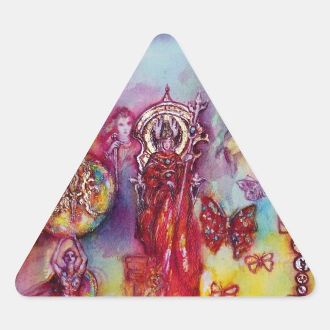 STICKER TRIANGULAIRE JARDIN DES OMBRES PERDUES, DES FAERY ET DES PAPILL (Devant)