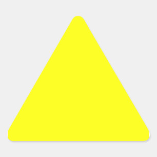 Sticker Triangulaire Jaune Arc-en-ciel