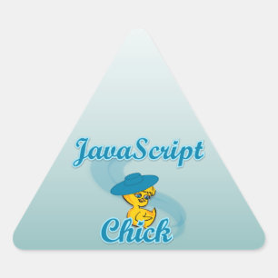Sticker Triangulaire Javascript Chick #3